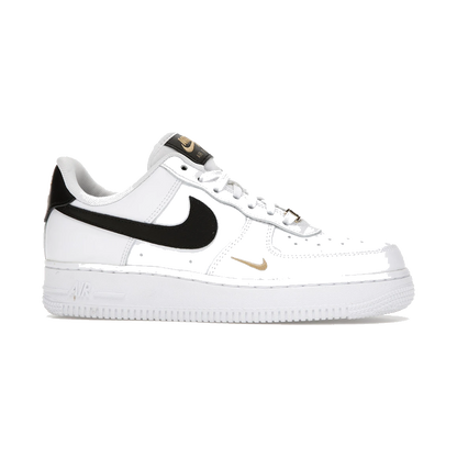 Nike Air Force 1 Low '07 Essential White Black Gold Mini Swoosh