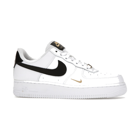 Nike Air Force 1 Low '07 Essential White Black Gold Mini Swoosh