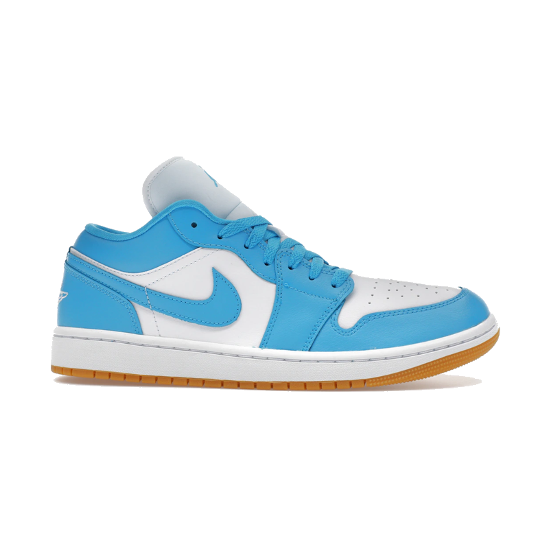 Air Jordan 1 Low White Gum Light Brown Dark Powder Blue