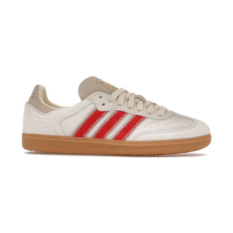 Adidas Samba OG Pony Hair Wonder Beige Better Scarlet
