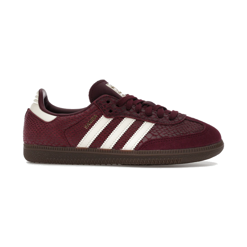 Adidas Samba OG Snakeskin Maroon Cream White