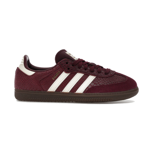 Adidas Samba OG Snakeskin Maroon Cream White