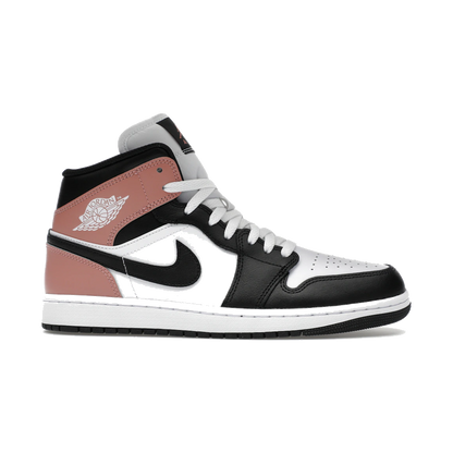 Air Jordan 1 Mid White Rust Pink Black