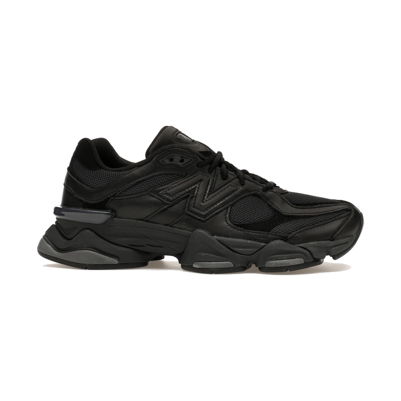 New Balance 9060 Triple Black Leather