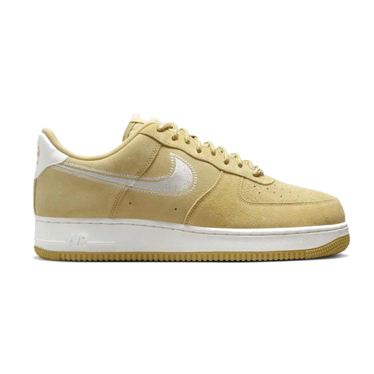 Nike Air Force 1 Low '07 LV8 Buff Gold Sail Embroidered Swoosh
