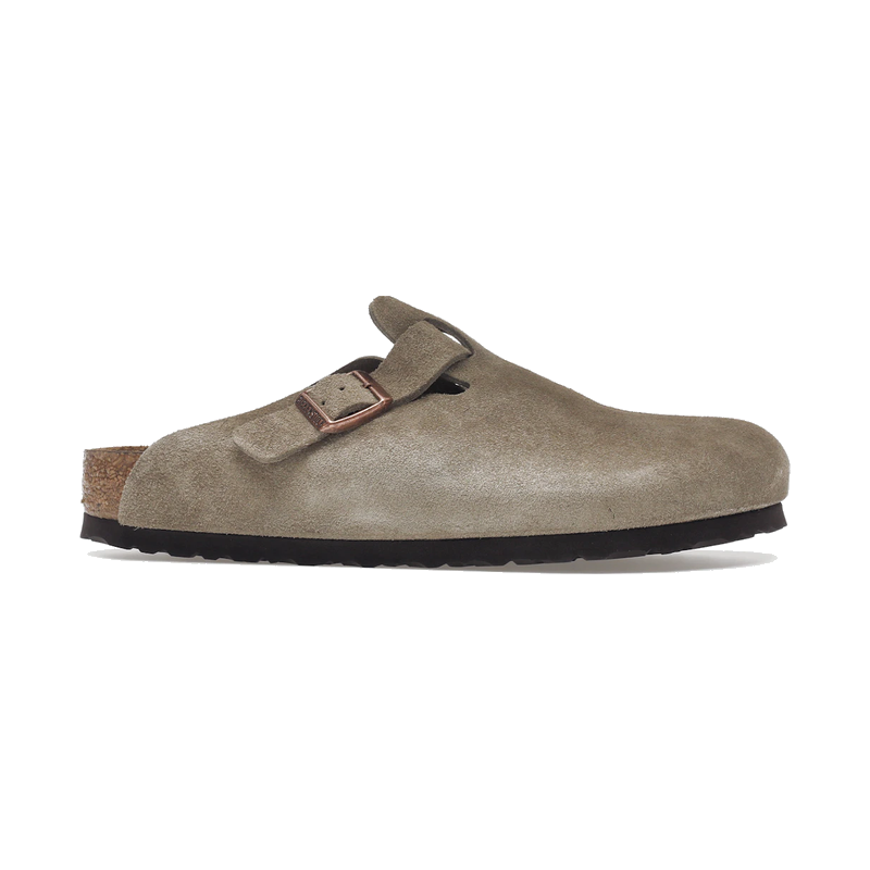Birkenstock Boston Soft Footbed Suede Taupe