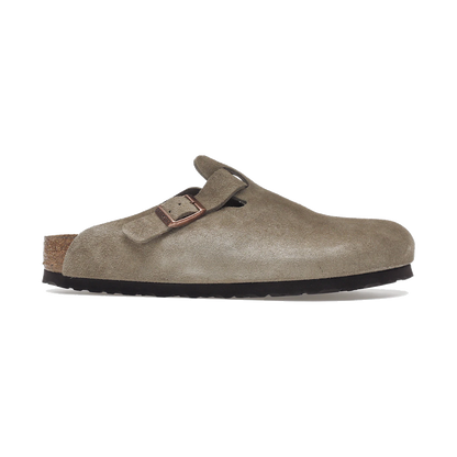 Birkenstock Boston Soft Footbed Suede Taupe