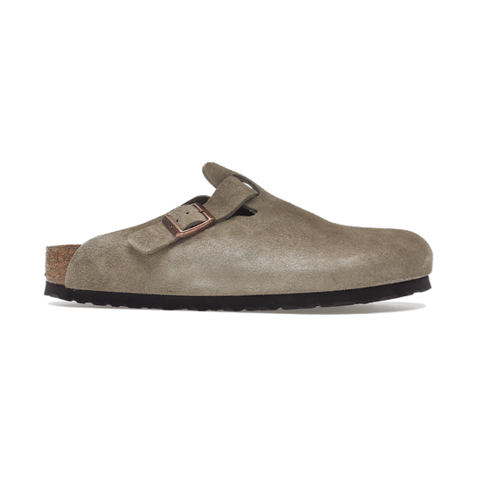 Birkenstock Boston Soft Footbed Suede Taupe