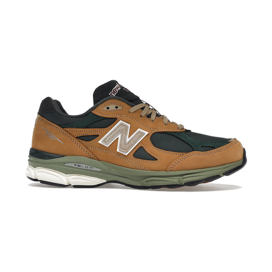 New Balance 990v3 MiUSA Tan Green