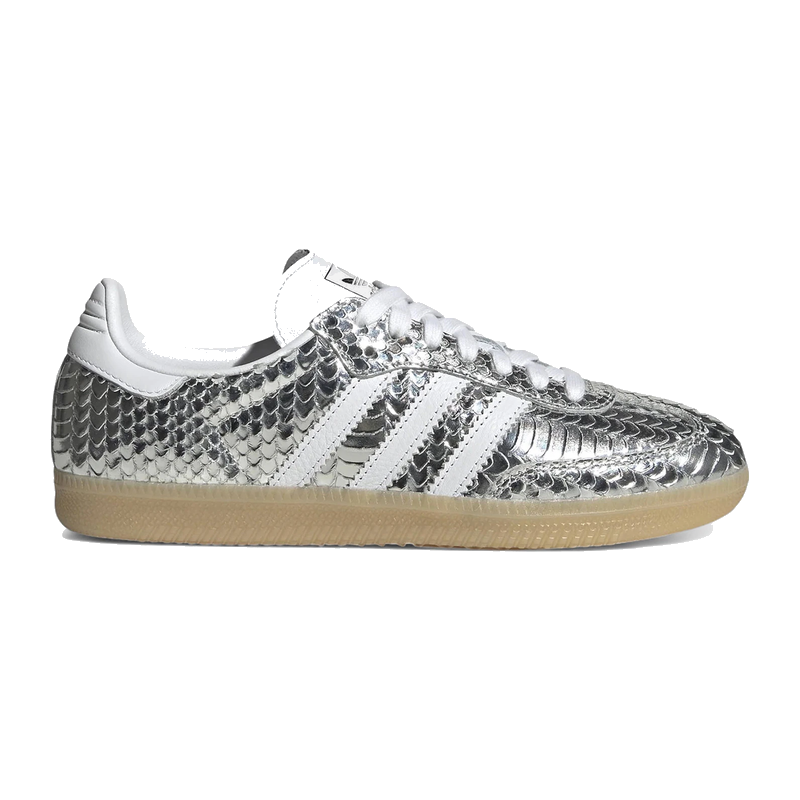 Adidas Samba OG Patent Snakeskin Silver Metallic