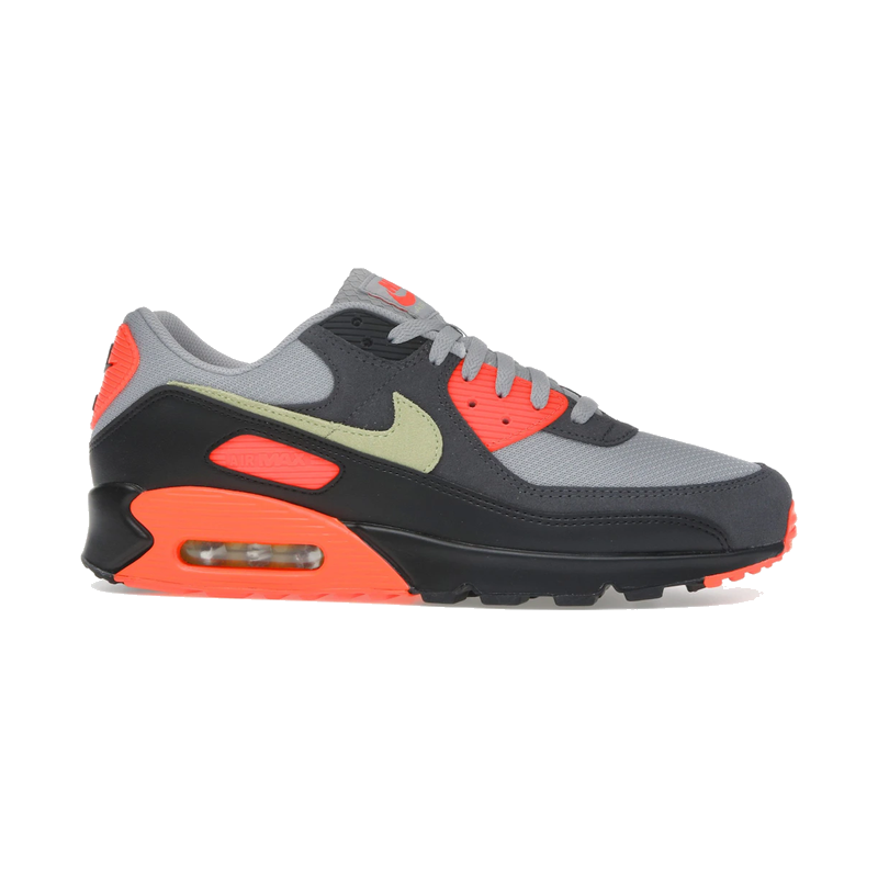 Nike Air Max 90 Light Smoke Grey Hyper Crimson Limelight