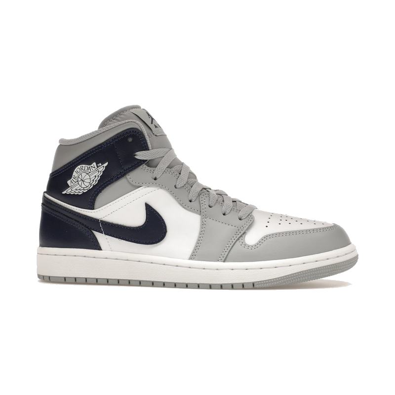 Air Jordan 1 Mid Wolf Grey Midnight Navy