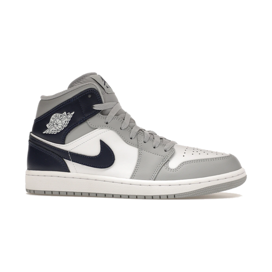 Air Jordan 1 Mid Wolf Grey Midnight Navy