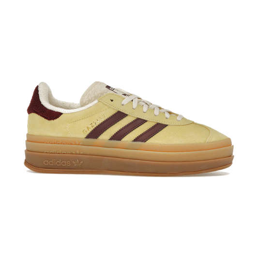 Adidas Gazelle Bold Almost Yellow Maroon