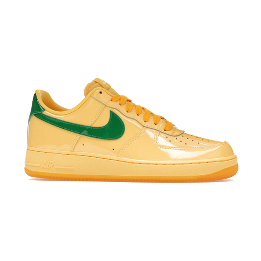 Nike Air Force 1 Low Patent Leather Topaz Gold Pine Green