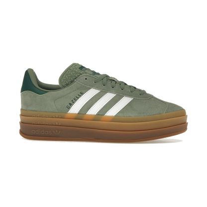 Adidas Gazelle Bold Silver Green Gum