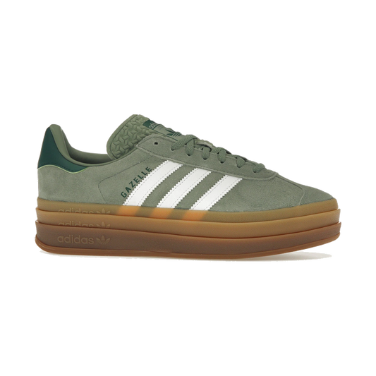 Adidas Gazelle Bold Silver Green Gum