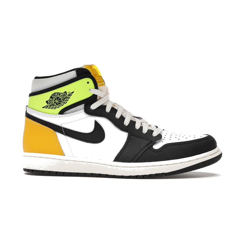 Air Jordan 1 Retro High White Black Volt University Gold