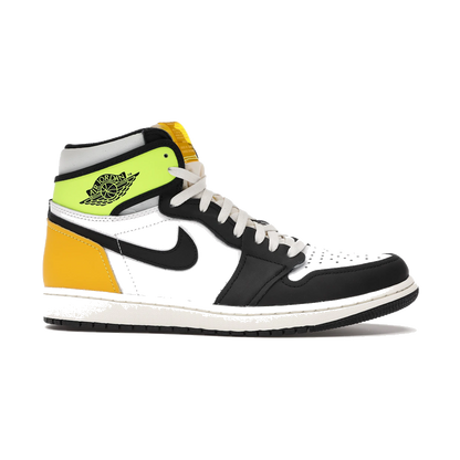 Air Jordan 1 Retro High White Black Volt University Gold