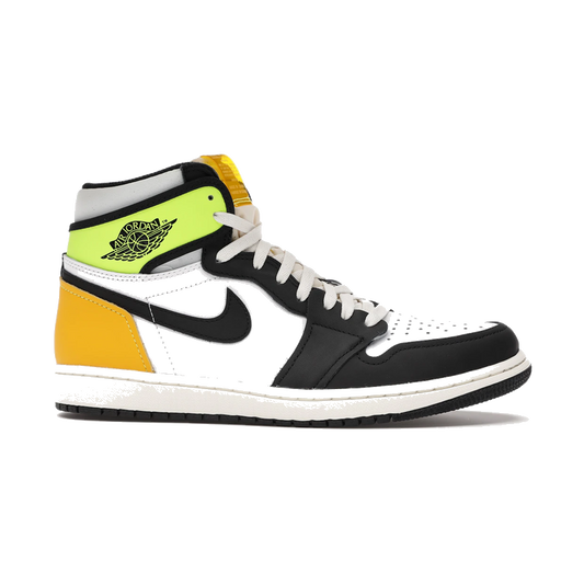 Air Jordan 1 Retro High White Black Volt University Gold