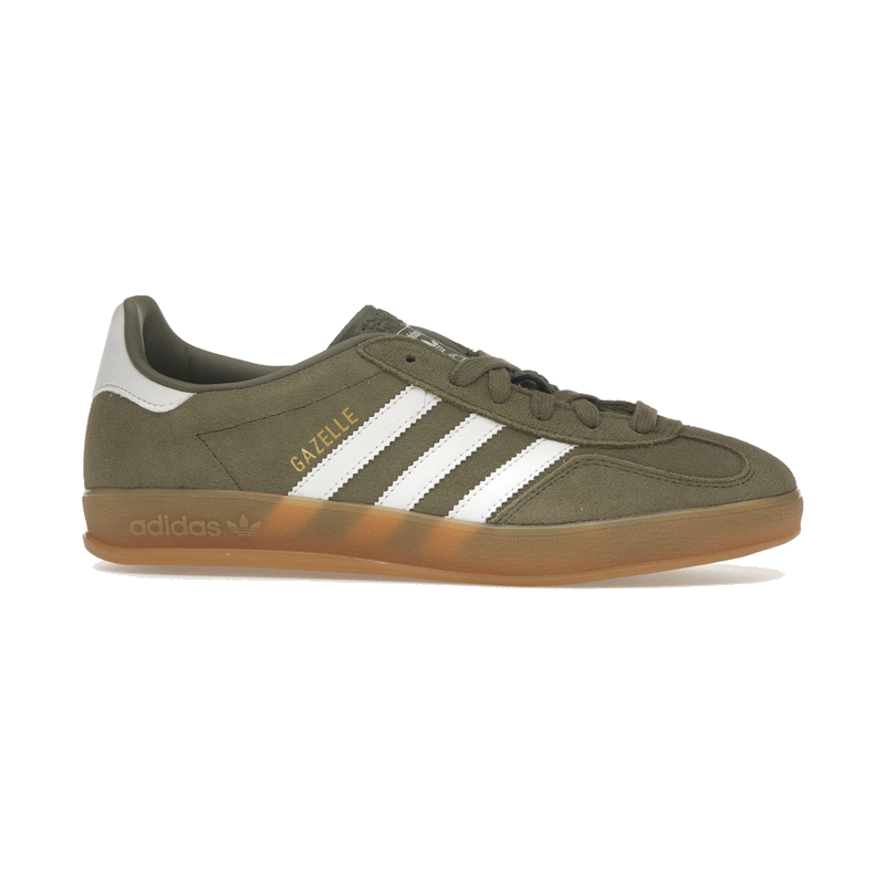 Adidas Gazelle Indoor Olive Strata Cloud White Gum
