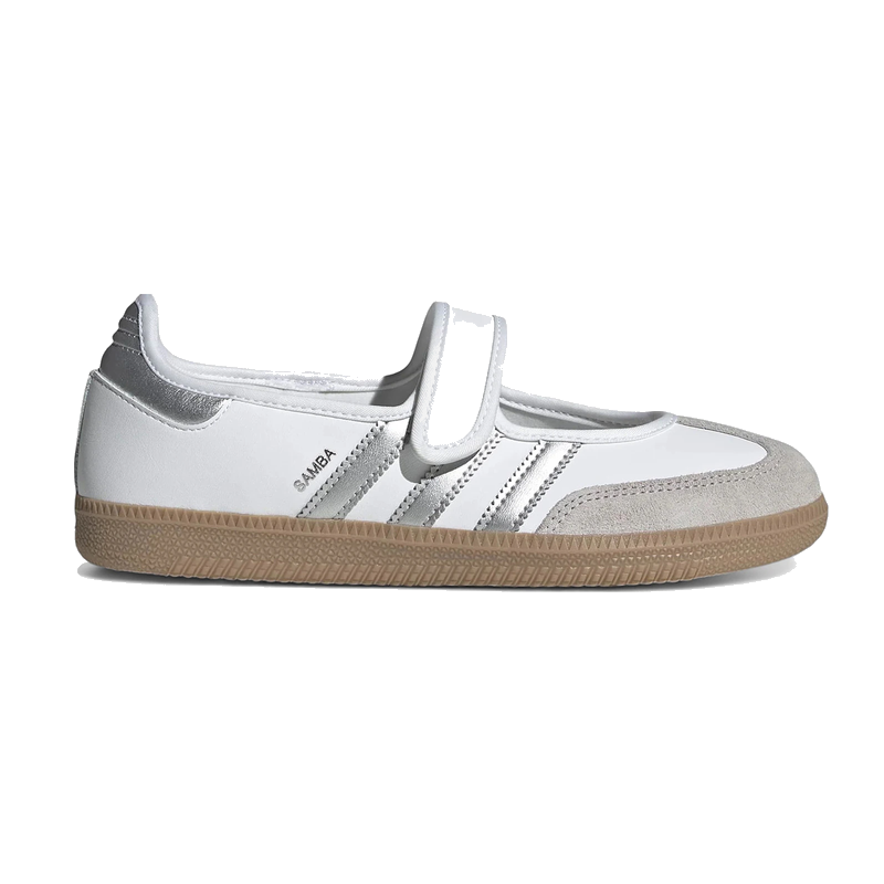 Adidas Samba Jane White Silver Metallic