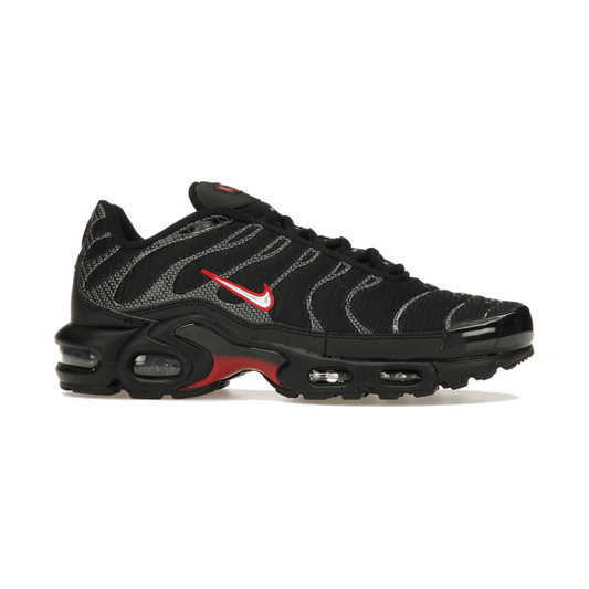 Nike Air Max Plus Black University Red Metallic Silver