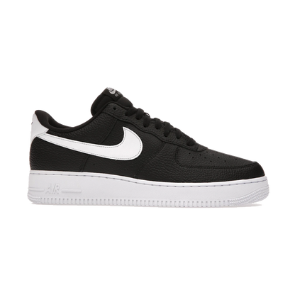 Nike Air Force 1 Low '07 Black White Pebbled Leather