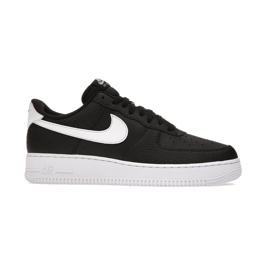 Nike Air Force 1 Low '07 Black White Pebbled Leather