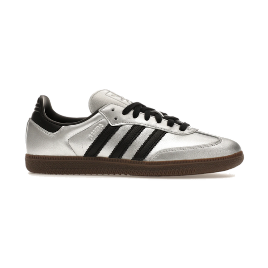 Adidas Samba OG Silver Metallic Black Gum