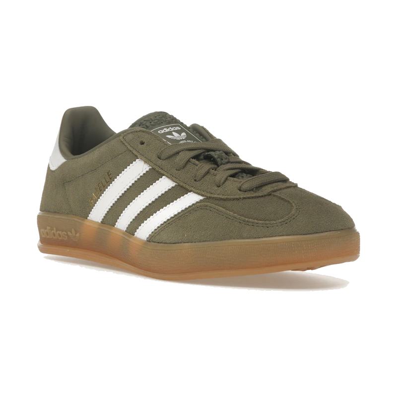Adidas Gazelle Indoor Olive Strata Cloud White Gum