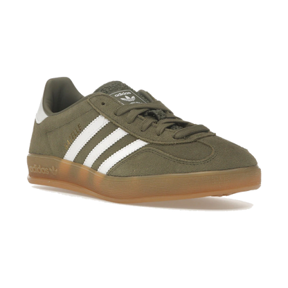 Adidas Gazelle Indoor Olive Strata Cloud White Gum