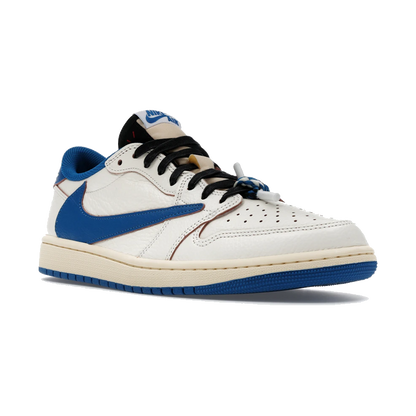 Air Jordan 1 Retro Low OG SP Fragment x Travis Scott Sail Military Blue