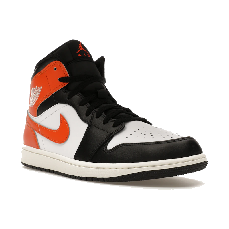 Air Jordan 1 Mid Black Toe Starfish