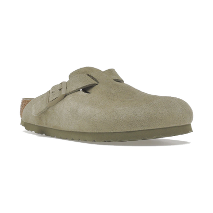 Birkenstock Boston Soft Footbed Suede Faded Khaki