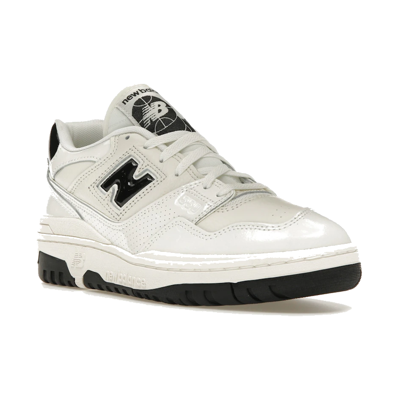 New Balance 550 Sea Salt Black Patent