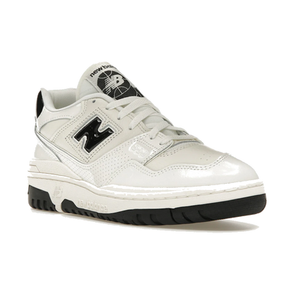 New Balance 550 Sea Salt Black Patent