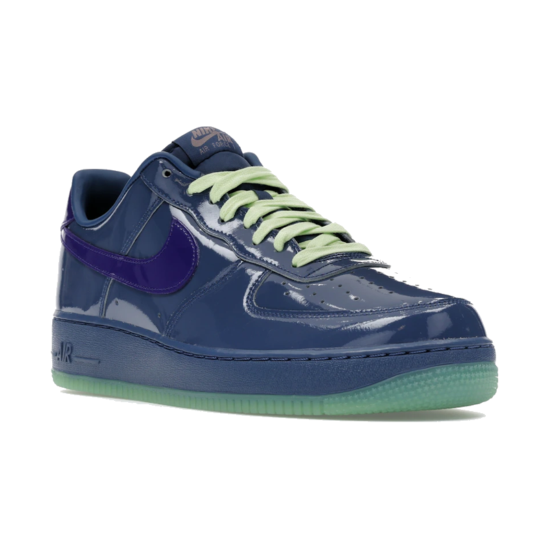 Nike Air Force 1 Low Patent Leather Mystic Navy Grape Ice