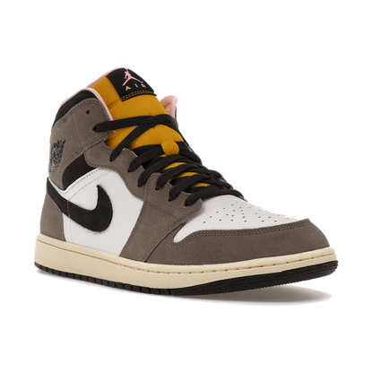 Air Jordan 1 Mid SE White Cave Stone