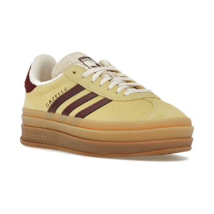 Adidas Gazelle Bold Almost Yellow Maroon
