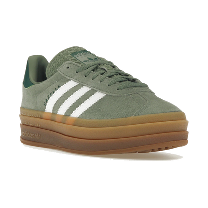 Adidas Gazelle Bold Silver Green Gum