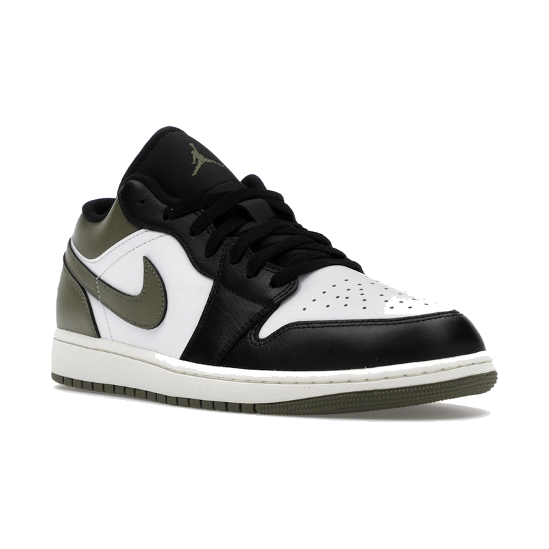Air Jordan 1 Low Black Toe Medium Olive