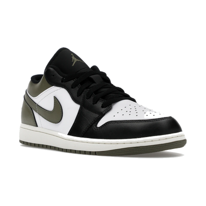 Air Jordan 1 Low Black Toe Medium Olive