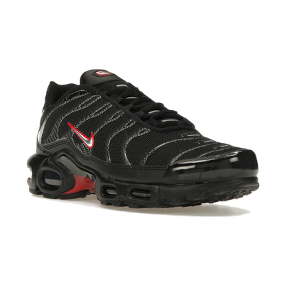 Nike Air Max Plus Black University Red Metallic Silver