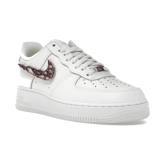 Nike Air Force 1 Low Liquid Metal Swoosh Metallic Rose Gold