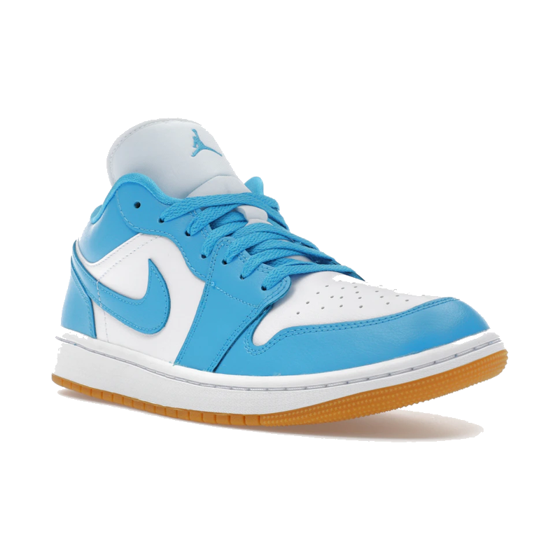Air Jordan 1 Low White Gum Light Brown Dark Powder Blue