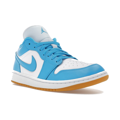 Air Jordan 1 Low White Gum Light Brown Dark Powder Blue