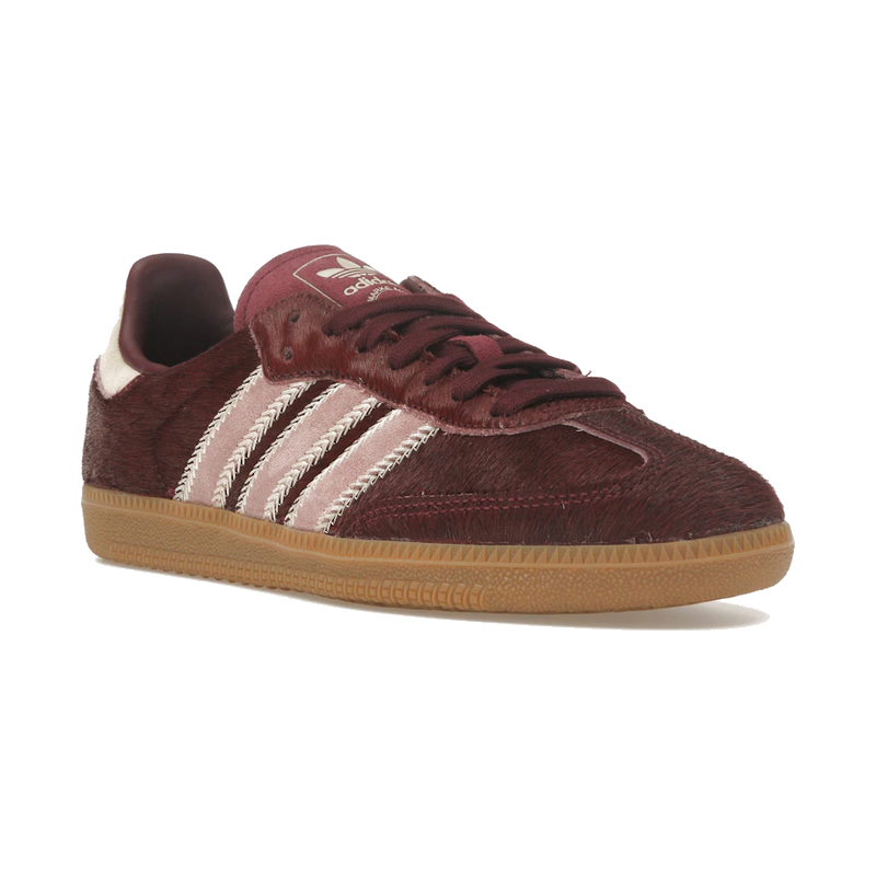 Adidas Samba OG Maroon Sand Strata Pony