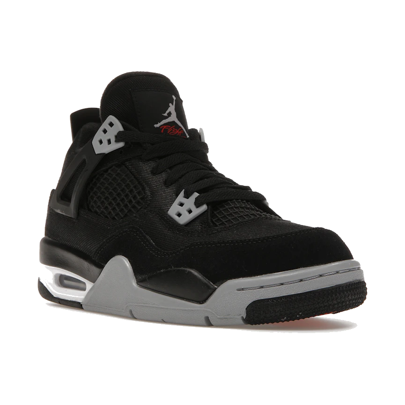 Air Jordan 4 Retro Black Canvas