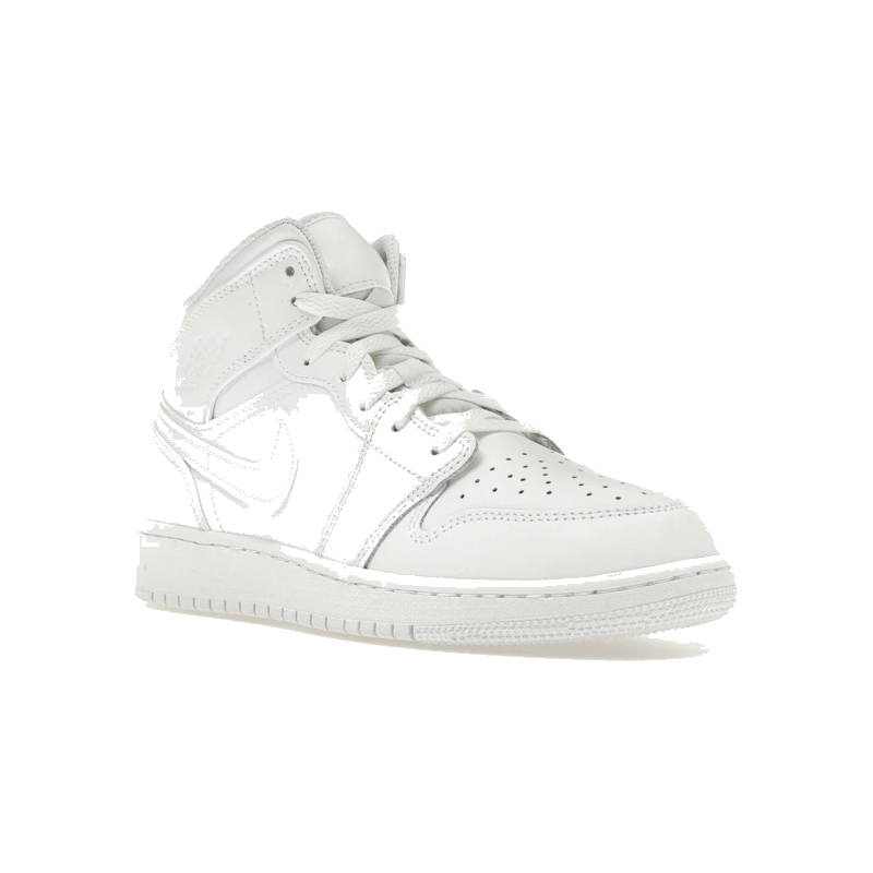 Air Jordan 1 Mid Triple White 2023